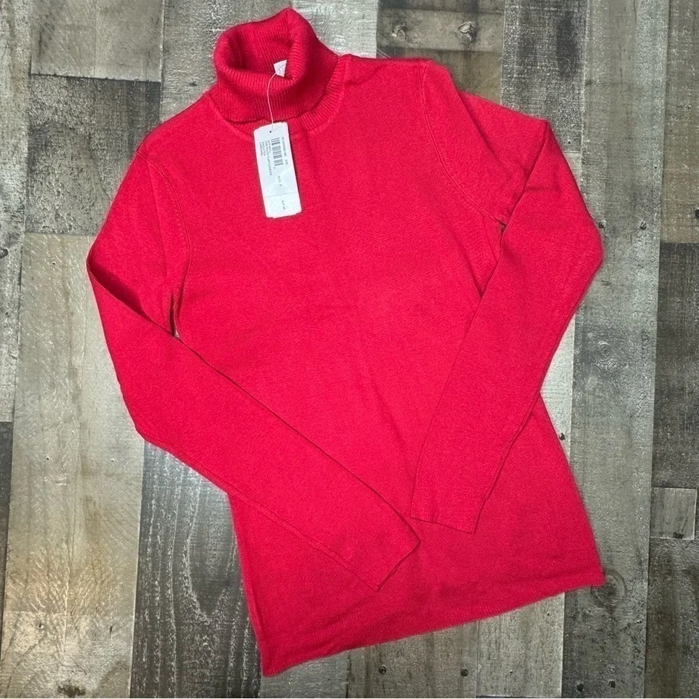NWT Chicos Silk Blend Turtleneck Sweater size 0/small